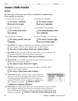 <strong>FLUENCY AND SKILLS PRACTICE</strong> Name: LESSON <strong>4 GRADE</strong> 6 LESSON <strong>4</strong> Page 1 of 2 Writing and Interpreting Algebraic Expressions Write an algebraic expression for each word phrase or situation. . Fluency and skills practice answer key grade 4